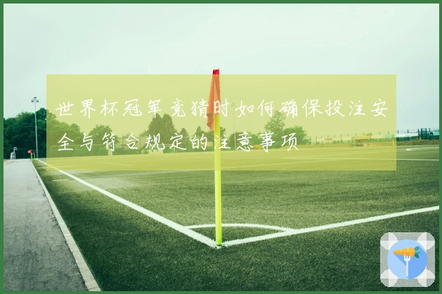 世界杯冠军竞猜时如何确保投注安全与符合规定的注意事项